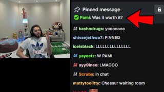 Pami sends a message in Adin Ross's chat..