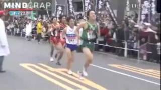 Epic Fail Japanese Runner Makes Wrong Turn Loses Marathon (Parody)