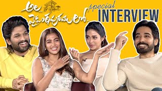 Ala Vaikunta Puram Lo Team Special Interview | Allu Arjun, Pooja Hegde, Sushanth,Nivetha Pethuraj