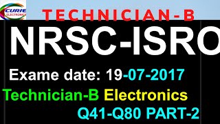 NRSC-ISRO 2017 Technician Electronics PART2