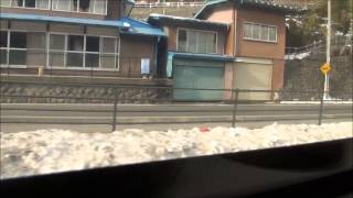 名古屋ー長野間車窓風景・特急しなの11号中央本線2013/01/21