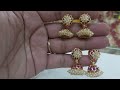 south indian most trendy gold finished bellimoda jhumka collection.