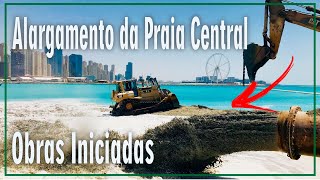 Iniciadas as Obras do Alargamento da Praia Central de Balneário Camboriú