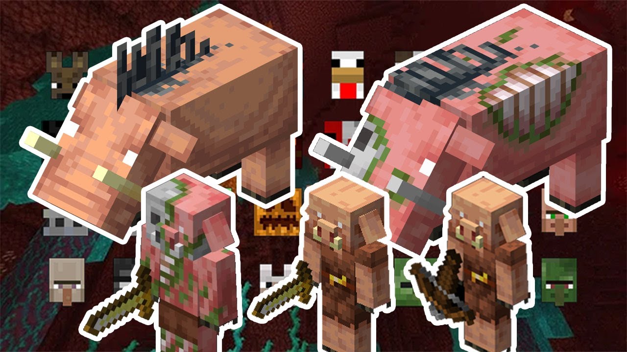 Pig Team Vs 5 Of Every Mob Minecraft Youtube