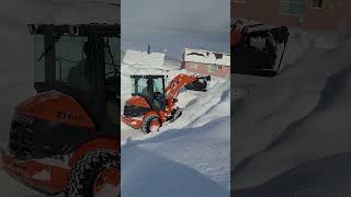 ZW40を使った除雪 ５🌈 Snow removal using ZW40 5   #タイヤショベル  #ホイールローダー