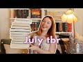 my ambitious july tbr! (all the books I want to read this july)