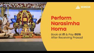 Perform Narasimha Homa at HKM Golden Temple to remove all obstacles in life