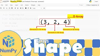 Python NumPy|Understanding NumPy Arrays Shape |Python for Beginners|Learnerea