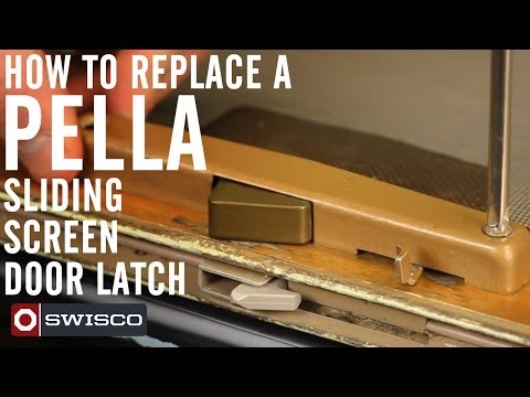 Replacing Broken Patio Slider Screen Door Metal Latch Arm