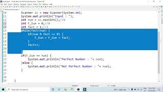 How to implement Perfect Number in Java? | Perfect Number Program in Java