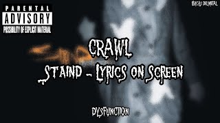 STAIND - CRAWL LYRICS