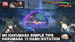 13 DASH COMBO HARUMASA GUIDE (AUTO CHAIN TIPS) | HARUMASA, QINGYI, NICOLE