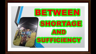 Motivational words between shortage and sufficiency