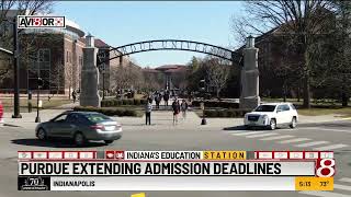 Purdue extending admission deadlines