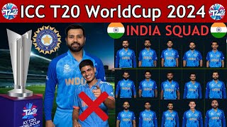 TEAM INDIA T20 World Cup 2024 SQUAD 🤯 | *BIG DROP 😯* | T20 World Cup 2024| Shubman Gill Out