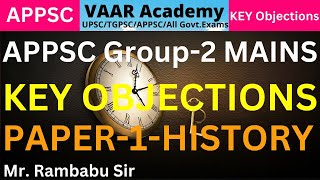 APPSC Group 2 Mains Paper 2-History  Key Objections 2025|Mr.Rambabu Sir