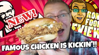 NEW!! KFC FAMOUS CHICKEN SANDWICH!! TASTE AND REVIEW!!