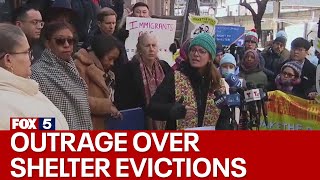 Outrage over NYC migrant shelter evictions
