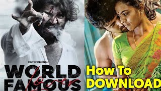 World Famous Lover Trailer Review | Release Date | HINDI Dubbing Release date | FilmyZone