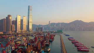 大角咀海濱公園 航拍 | Tai Kok Tsui Promenade Drone Video | 4K