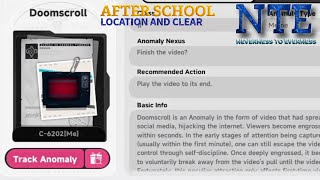 After school anomaly location and clear