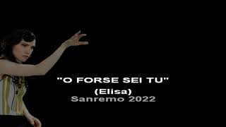 Elisa-O forse sei tu-Karaoke-con cori