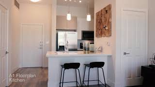 A1 Floor Plan | 1 Bed, 1 Bath | 583 Sq. Ft.