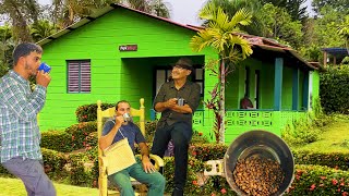 ROASTING COFFEE around Colorful Houses in a Rainy Day | LOS BOHÍOS CAMPO AÑIL JARABACOA