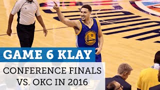Klay Thompson leads Warriors to Game 6 win vs. Thunder in 2016 WCF | NBC Sports Bay Area