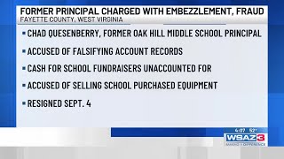 Former principal charged with embezzlement, fraud