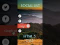 Social icon media buttons with amazing animation on hover using html & css