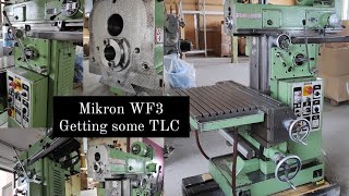 Mikron WF3 tool room milling machine getting some TLC