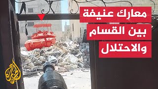 كتائب القسام تستهدف دبابة وآليات جيش الاحتلال جنوب مدينة رفح بقطاع غزة