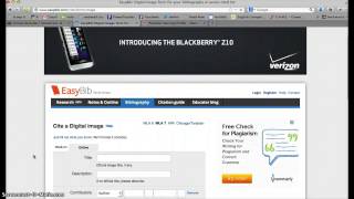 EasyBib - Citing a Digital Image