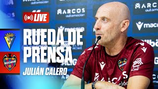 RUEDA DE PRENSA de Julián Calero previa al encuentro ante el Cádiz CF (J22)