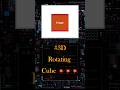 3D Cube Animation in HTML & CSS 🚀 | Frontend Dev Snippet