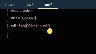 Creating Dice Game in Python