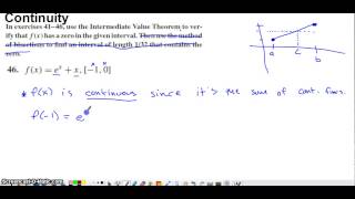 Use Intermediate Value Theorem to Verify Zero