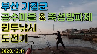 부산 기장군 공수마을\u0026죽성방파제 원투낚시 도전기