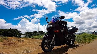 Kawasaki ZZR400👍ライダーの休日【気温も体温もガソリンも上がる酷暑の夏】お疲れSummer