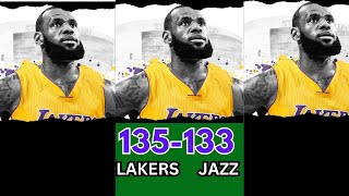 Lakers Make a MIRACULOUS Comeback to Beat the Jazz 135-133#shorts