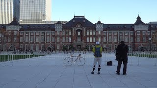 東京駅丸の内駅前広場整備の建設状況（2017年12月3日）