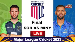 MLC 2023 Final | Seattle Orcas vs MI New York | SOR vs MINY Live Cricket Score - Cricket 22