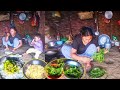 Squash leaves Curry in sheep hut || Jina Jonson enjoying veg meal in shelter@Manjitamrnati