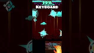 Mouse vs Keyboard vs Nose #geometrydash #gd #shorts