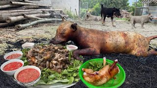 Tiết Canh Chó, Đỉnh Cao Thịt Chó Nướng Cả Con - Nhịp Sống Tây Bắc