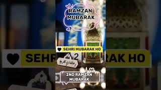 Ramadan 2nd Sehri Mubarak Ho || Ramzan ki Dusri Sehri Mubarak Ho || WhatsApp Status 2023 |Urdusy