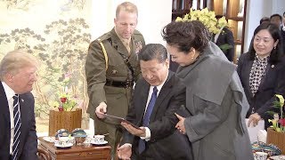 Trump shows Xi and Peng video clips of his granddaughter singing Chinese songs