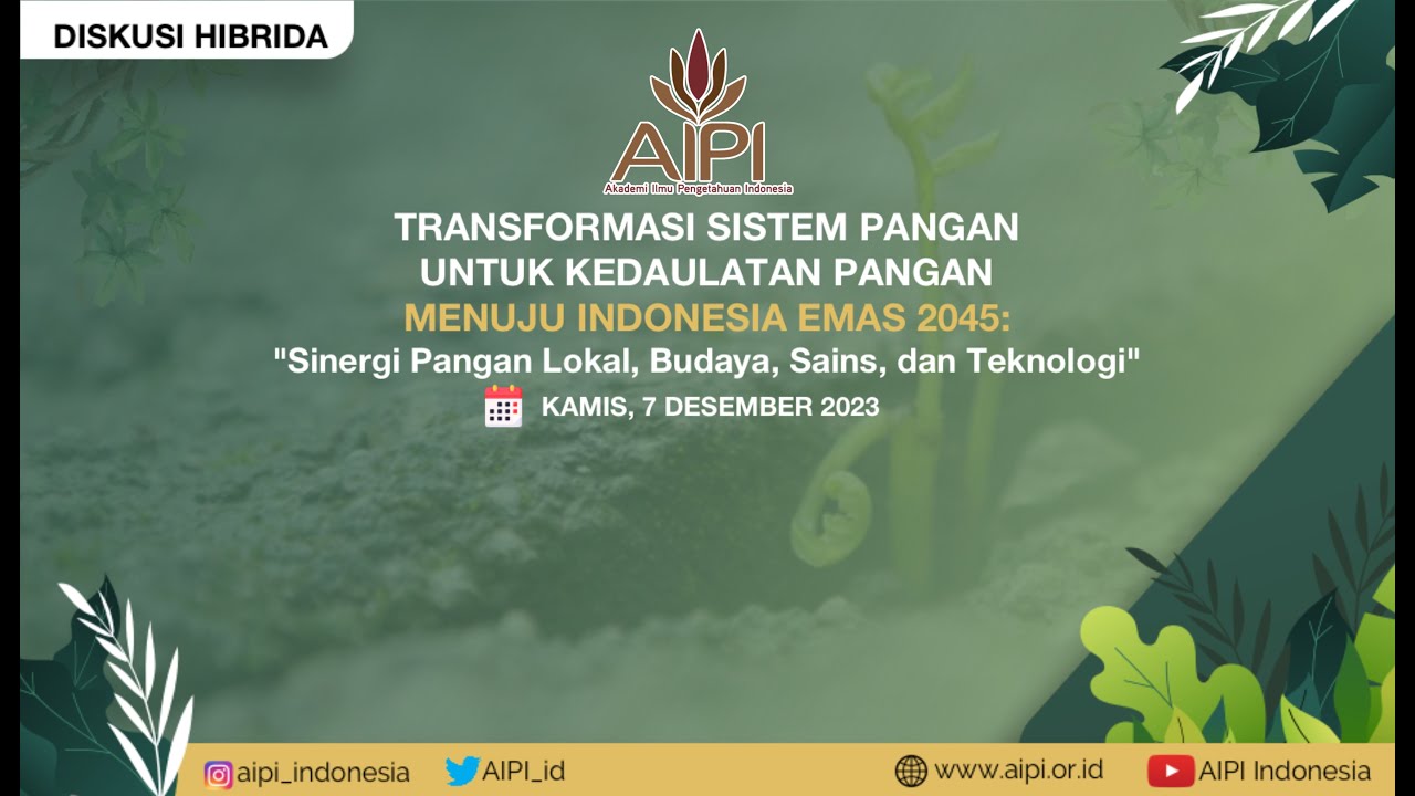 KEDAULATAN PANGAN UNTUK TRANSFORMASI SISTEM PANGAN MENUJU INDONESIA ...