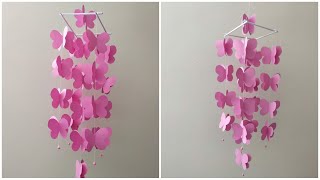 Dönence Yapımı / Paper Butterfly Wall Hanging / Home Decor İdeas